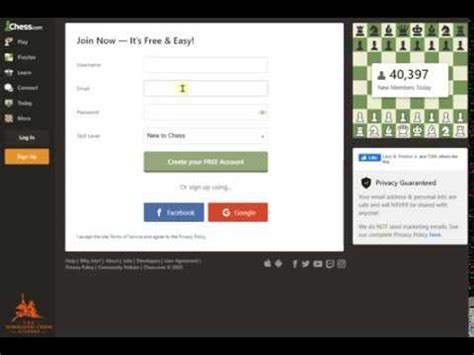 chess login.